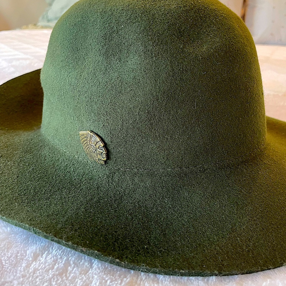 Brixton Forest Green Wool Hat - Size 7 Small (56 cm) fits small/medium
